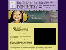 Tablet Screenshot of kingfamilydentistry.com